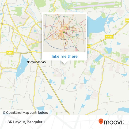 HSR Layout map