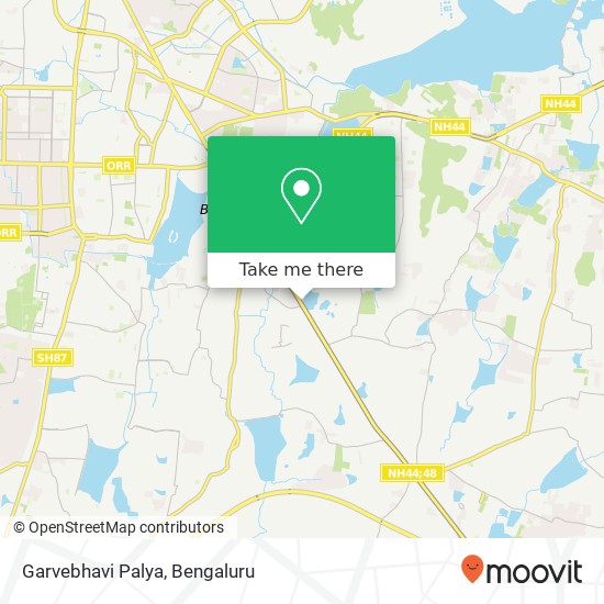 Garvebhavi Palya map