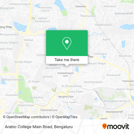 Arabic College Main Road map