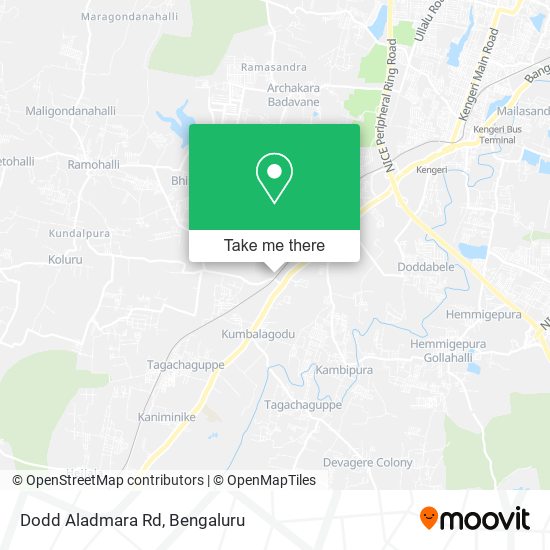 Dodd Aladmara Rd map