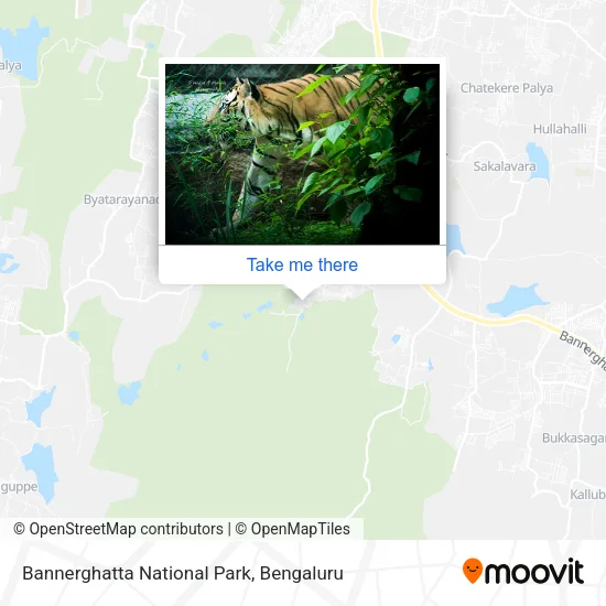 Bannerghatta National Park map