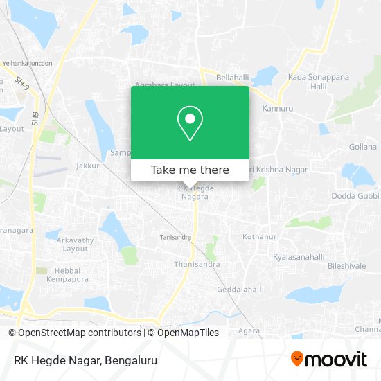 RK Hegde Nagar map