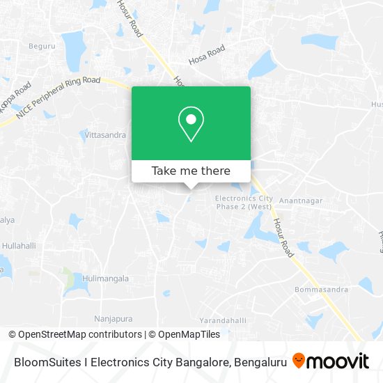 BloomSuites I Electronics City Bangalore map