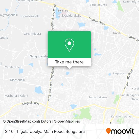 S 10 Thigalarapalya Main Road map