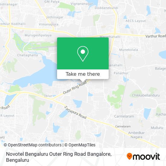 Novotel Bengaluru Outer Ring Road Bangalore map