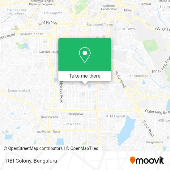 RBI Colony map
