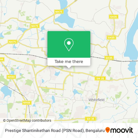 Prestige Shantinikethan Road (PSN Road) map