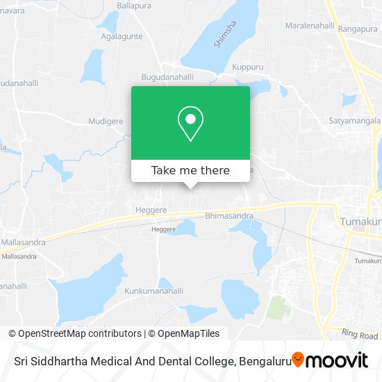 Sri Siddhartha Medical And Dental College map