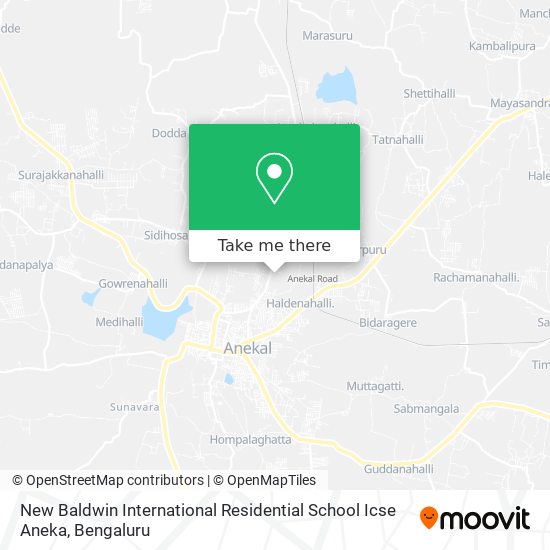 New Baldwin International Residential School Icse Aneka map