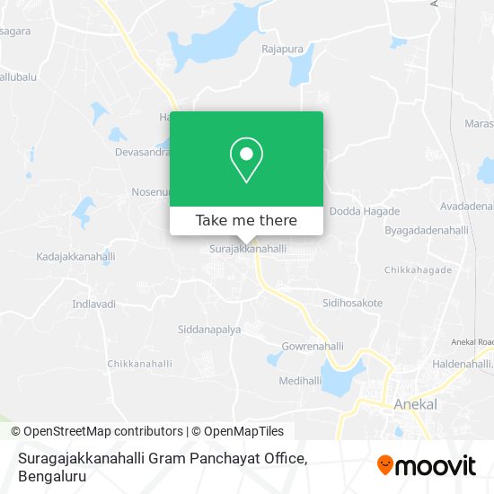 Suragajakkanahalli Gram Panchayat Office map