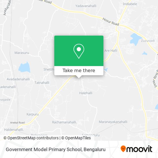 Government Model Primary School map