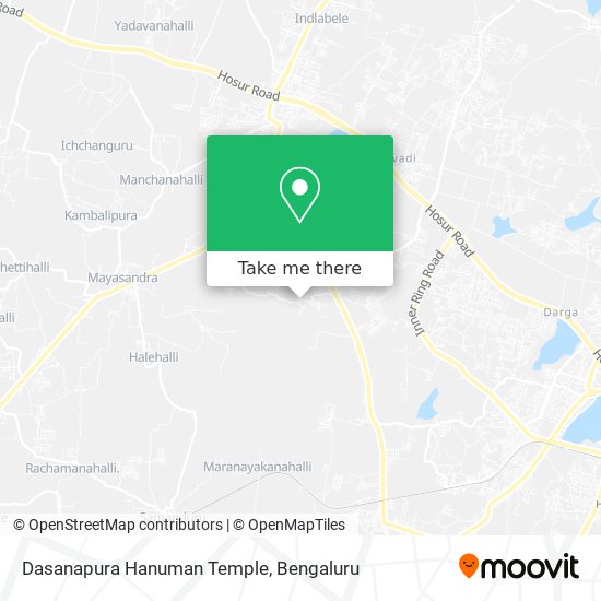 Dasanapura Hanuman Temple map