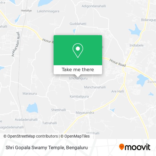 Shri Gopala Swamy Temple map