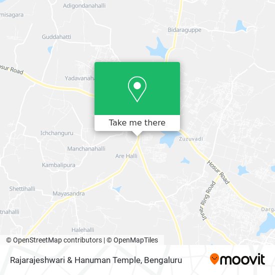 Rajarajeshwari & Hanuman Temple map