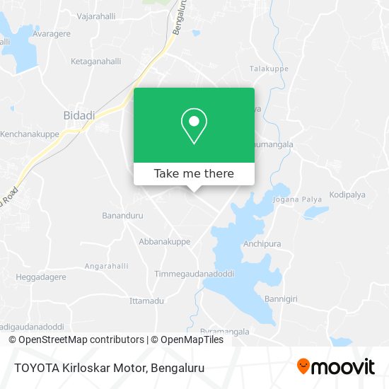 TOYOTA Kirloskar Motor map