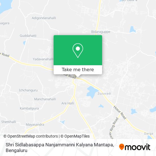 Shri Sidlabasappa Nanjammanni Kalyana Mantapa map