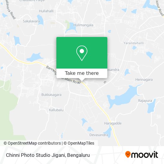 Chinni Photo Studio Jigani map