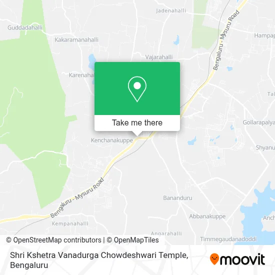 Shri Kshetra Vanadurga Chowdeshwari Temple map