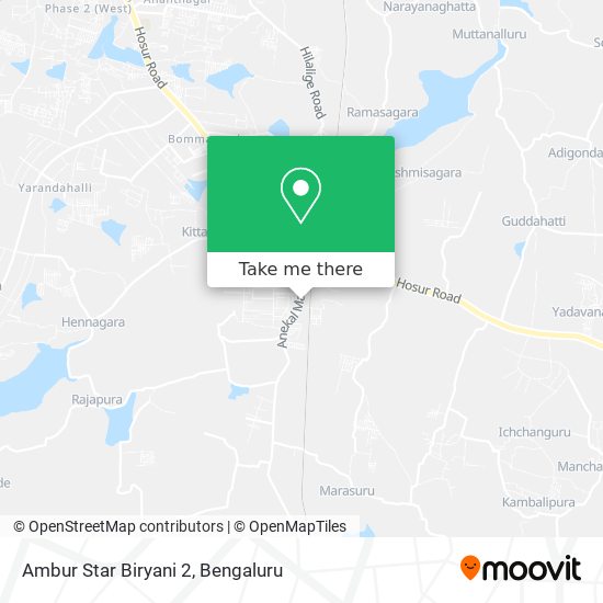 Ambur Star Biryani 2 map