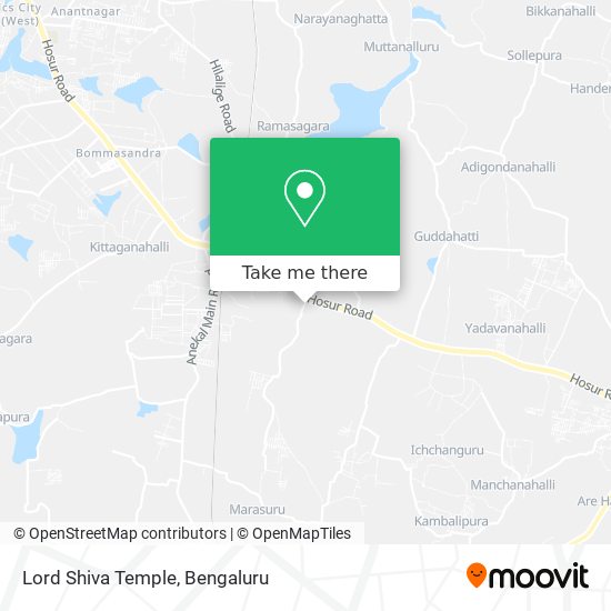 Lord Shiva Temple map