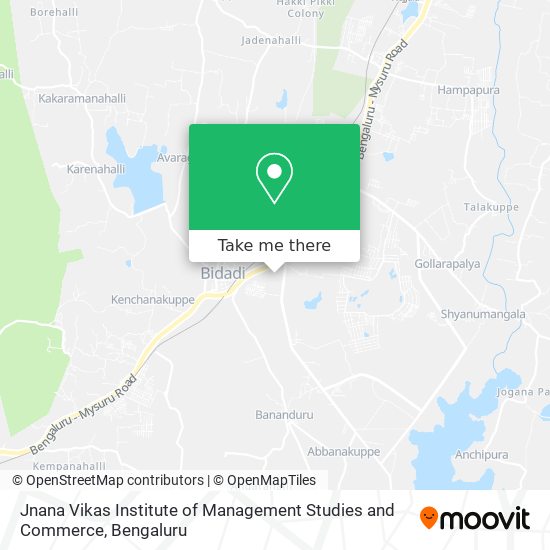 Jnana Vikas Institute of Management Studies and Commerce map