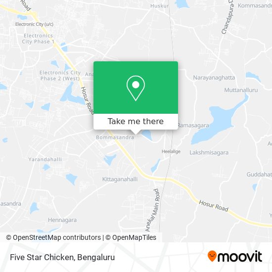 Five Star Chicken map