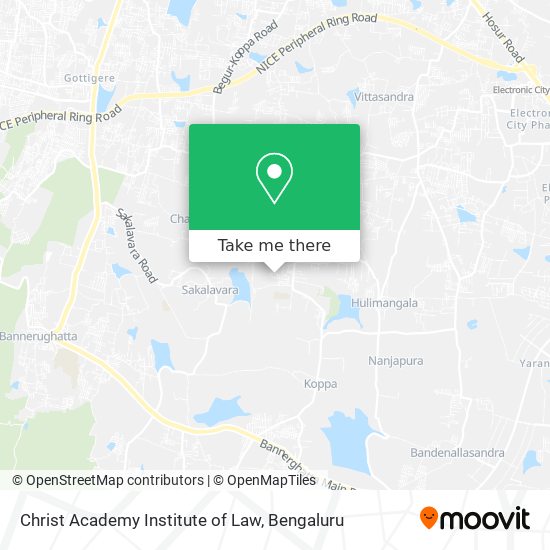 Christ Academy Institute of Law map