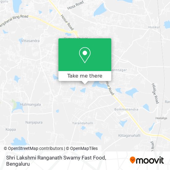 Shri Lakshmi Ranganath Swamy Fast Food map