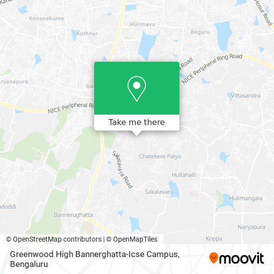 Greenwood High Bannerghatta-Icse Campus map