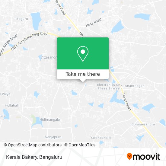 Kerala Bakery map