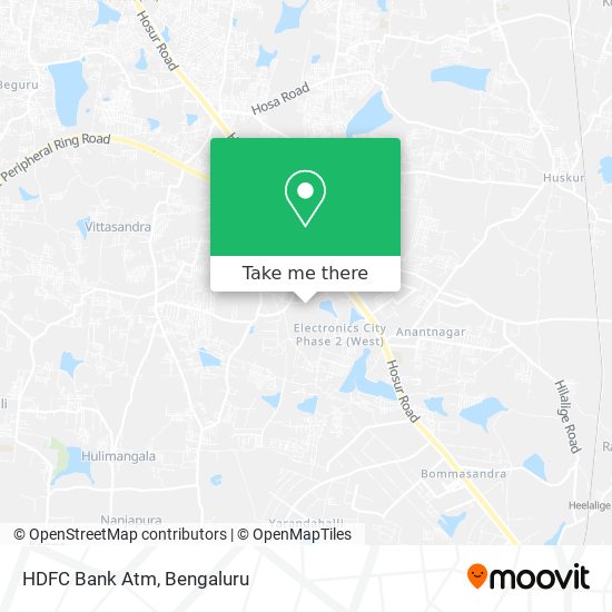 HDFC Bank Atm map