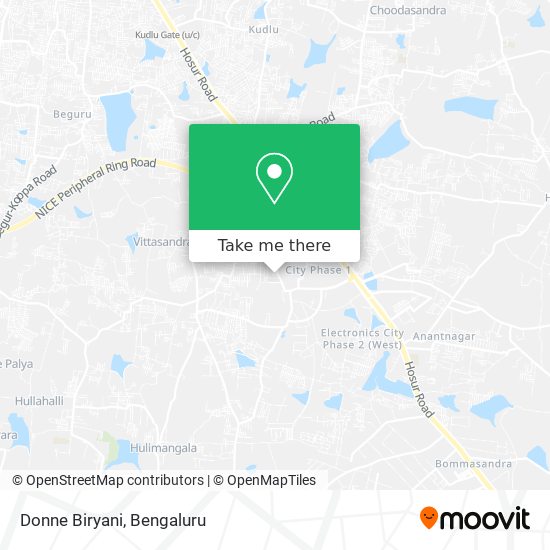 Donne Biryani map