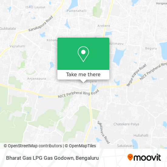 Bharat Gas LPG Gas Godown map