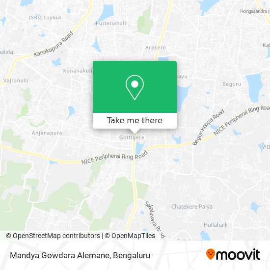 Mandya Gowdara Alemane map