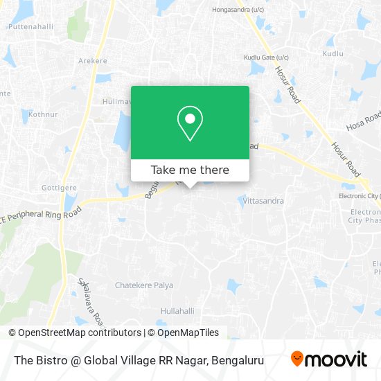 The Bistro @ Global Village RR Nagar map