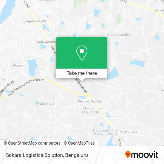 Sakara Logistics Solution map