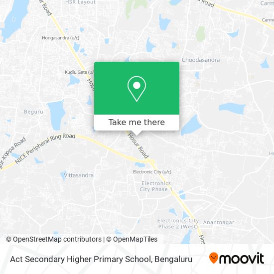 Act Secondary Higher Primary School map