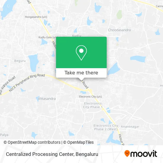 Centralized Processing Center map