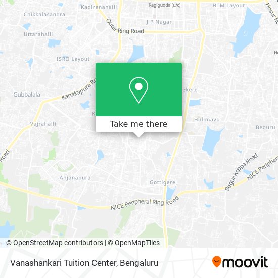 Vanashankari Tuition Center map
