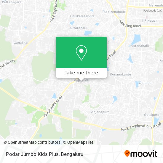 Podar Jumbo Kids Plus map