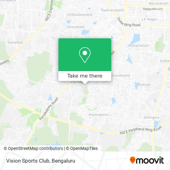 Vision Sports Club map