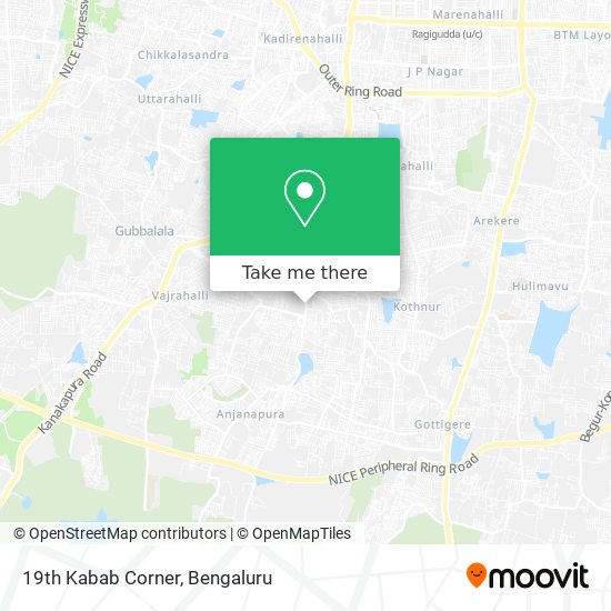 19th Kabab Corner map