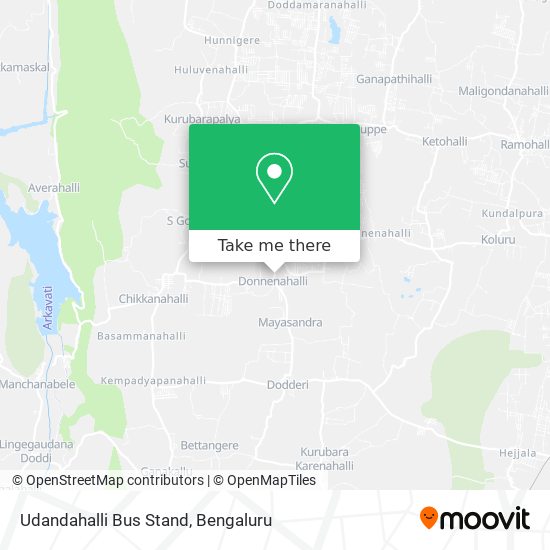 Udandahalli Bus Stand map