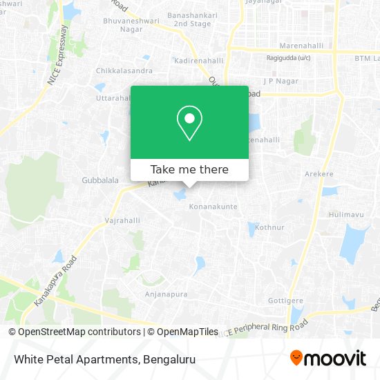 White Petal Apartments map