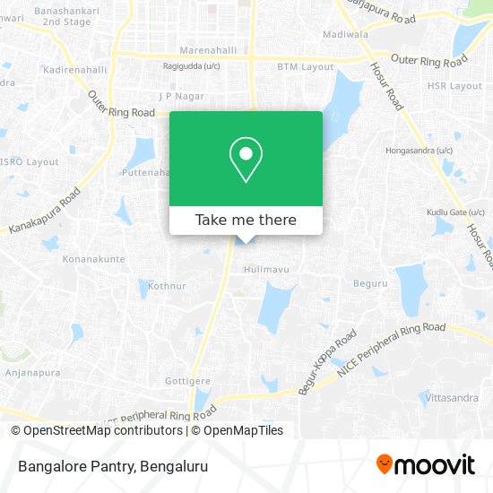 Bangalore Pantry map