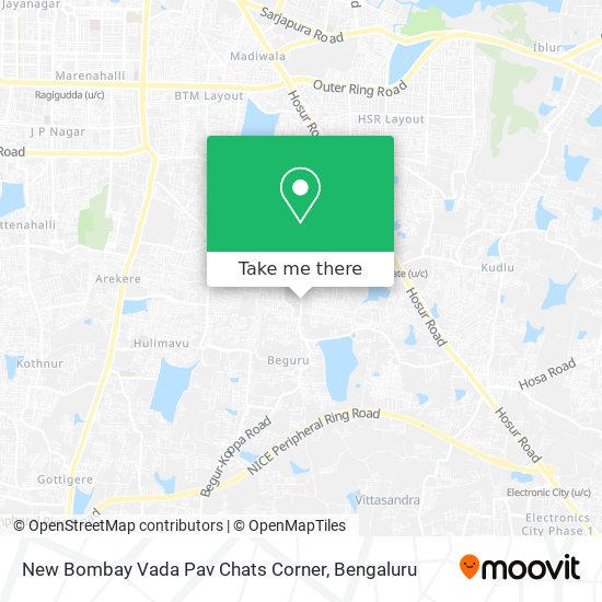 New Bombay Vada Pav Chats Corner map