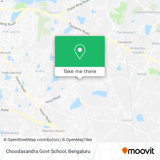 Choodasandra Govt School map