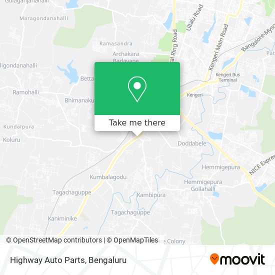 Highway Auto Parts map