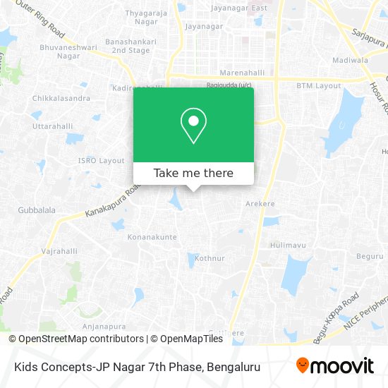 Kids Concepts-JP Nagar 7th Phase map