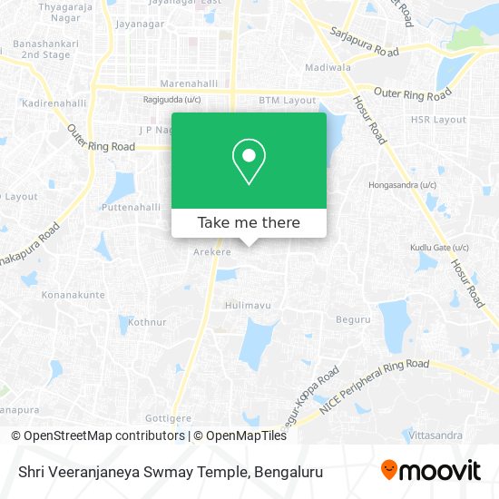 Shri Veeranjaneya Swmay Temple map